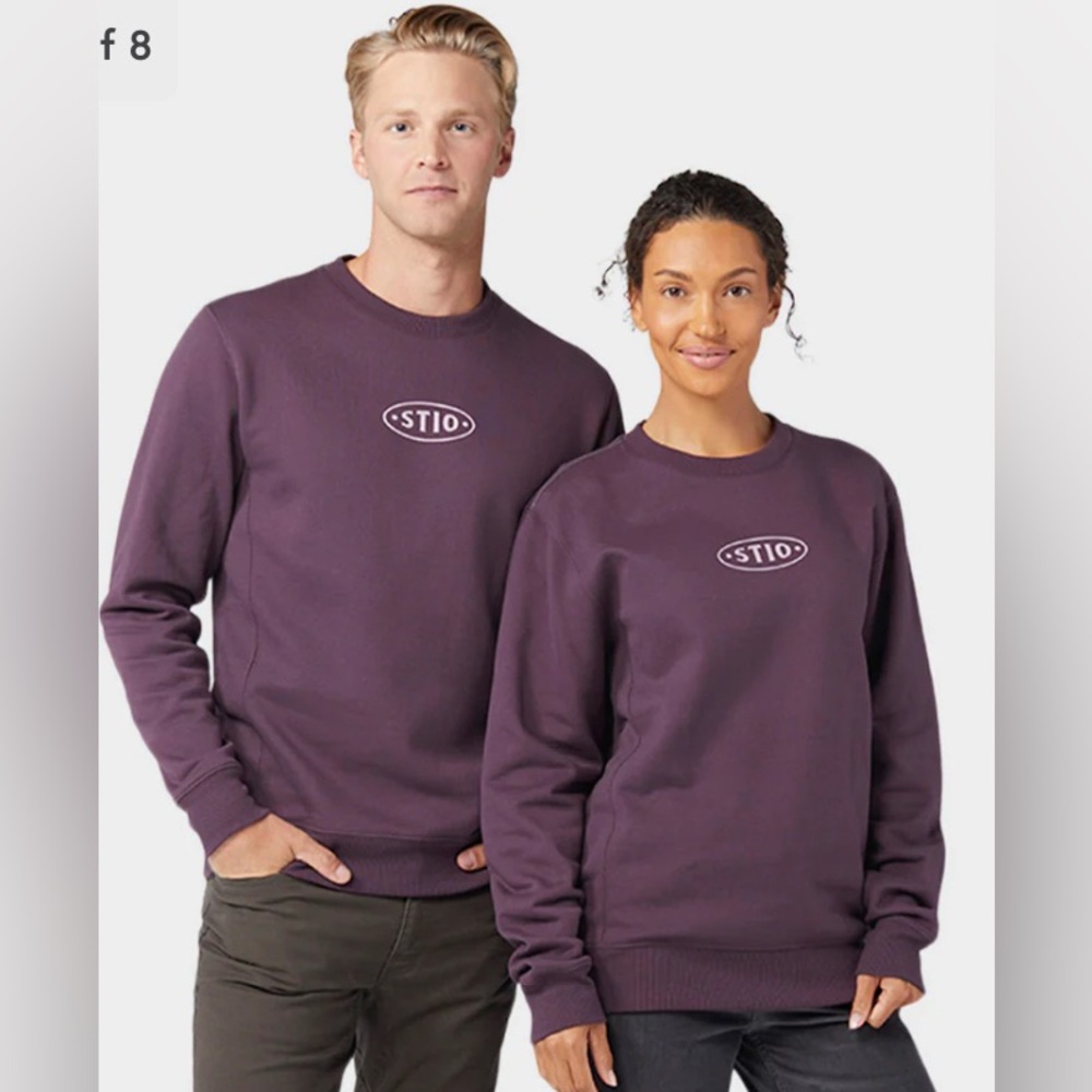 Stio Unisex Stio Seal Crew size XS color Huckleberry Jam NWT
